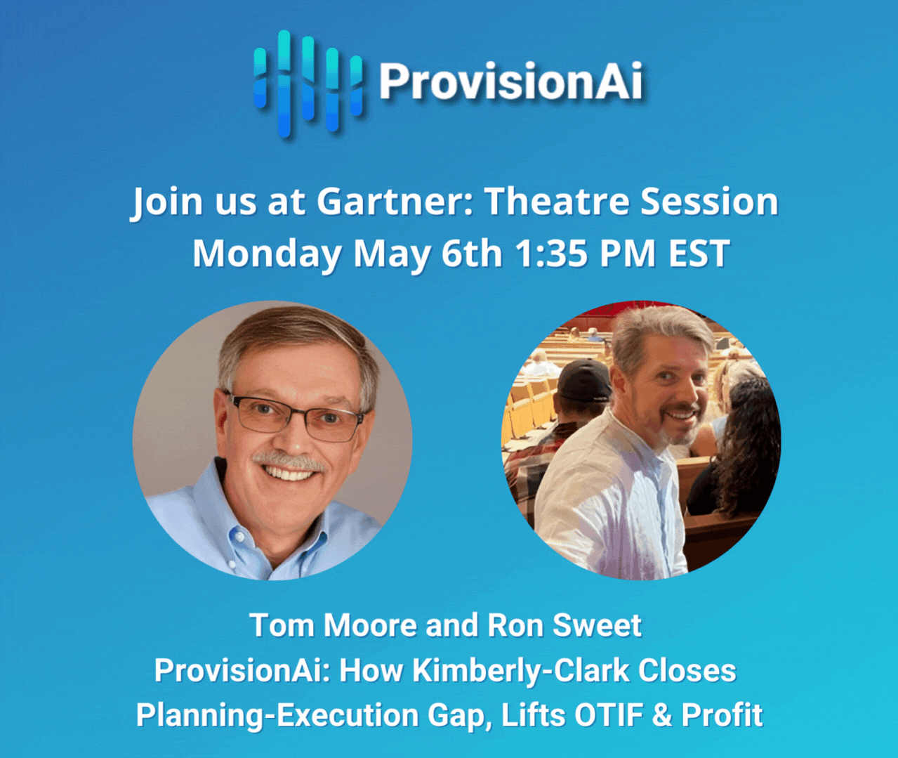 Gartner Theatre Session May 6th with Ron Sweet and Tom Moore